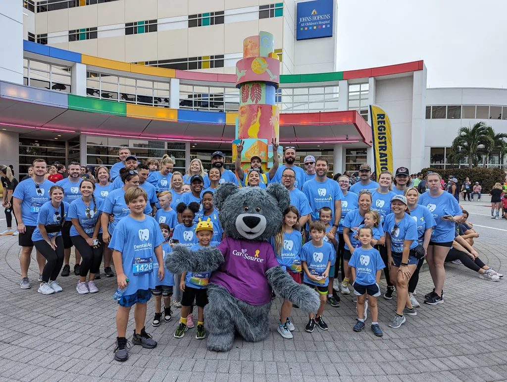Dental Arts team at the 2023 Johns Hopkins All Children’s Hospital Run